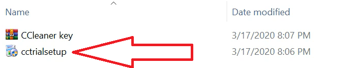 chạy file setup để bắt đầu cài đặt phần mềm CCleaner