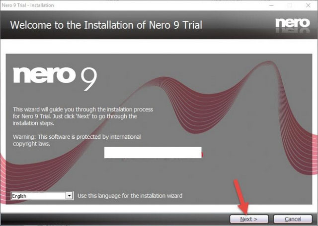 cài đặt phần mềm nero 9 