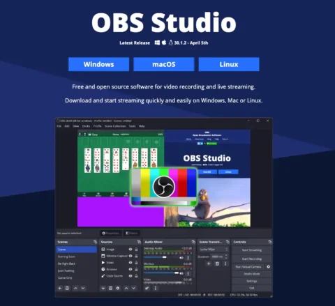 Link tải xuống phần mềm OBS Studio cho windows, Linux, MacOS
