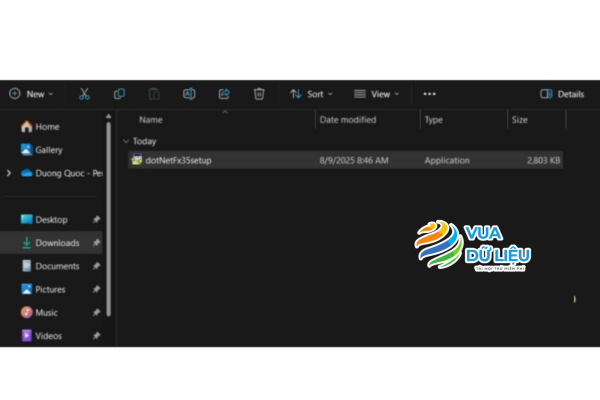tải xuống NET Framework 3.5 - bước 1