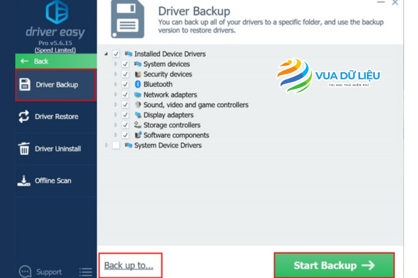 Link download Driver Easy full miễn phí backup Driver Easy 1