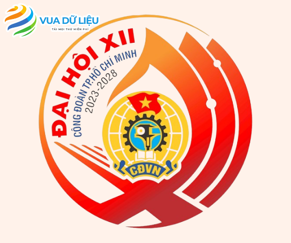 Mẫu logo công đoàn việt nam vector file đầy đủ