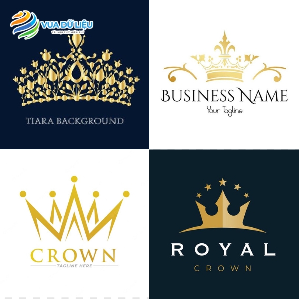 Bộ Logo vương miện đẹp, sang trọng