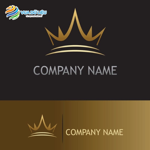 Mẫu thiết kế logo vương miện chuyên nghiệp