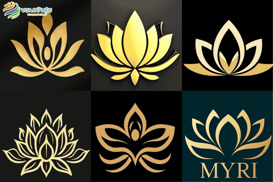 Top Logo Hoa Sen Vector Đẹp - File Tải Miễn Phí Bộ logo hoa sen đẹp - file miễn phí