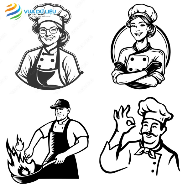 Tải Hình Ảnh, Logo Đầu Bếp Đẹp Free File logo chief png