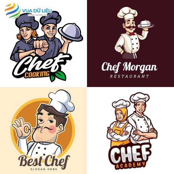 Tải Hình Ảnh, Logo Đầu Bếp Đẹp Free Link tải logo đầu bếp vector