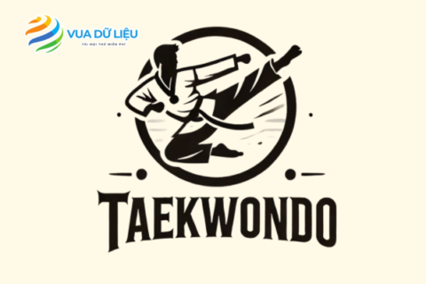 link tai logo taekwondo vector dep free