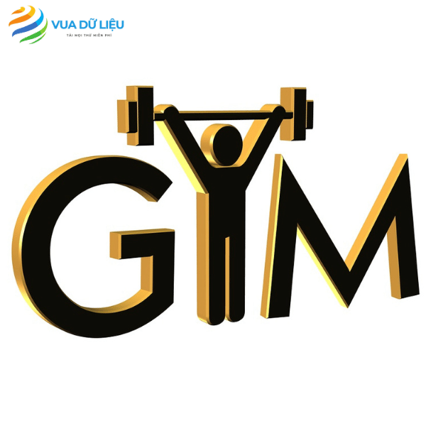 logo gym vector tach nen mien phi