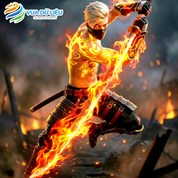 mau logo gaming free fire chat cho thiet ke