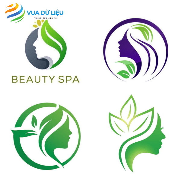 mau logo spa mau sac tre trung sang trong