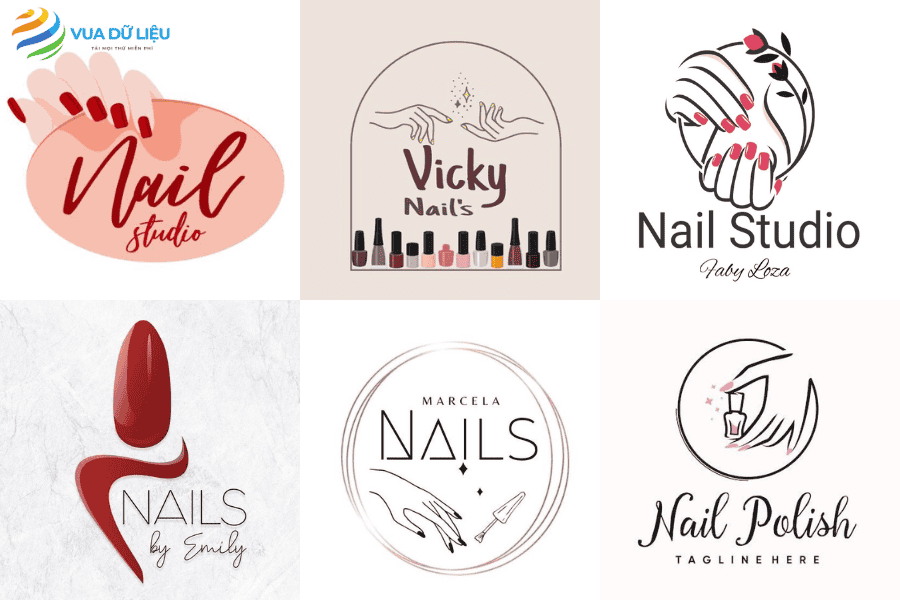 Mẫu logo tiệm nail sang trọng, hiện đại - Link tải nhanh