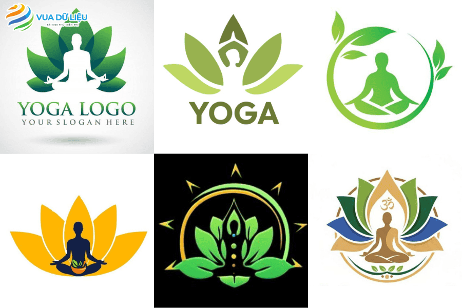 Mẫu logo yoga design đẹp, miễn phí
