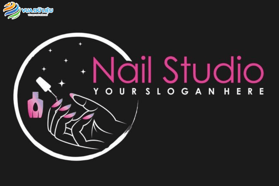 Tải logo cho tiệm nail thiết kế sang trọng