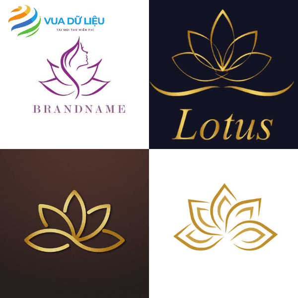 thiet ke logo spa kieu hoa sen dep