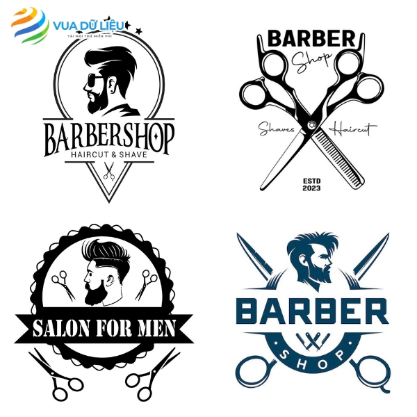 Download logo barber shop vector