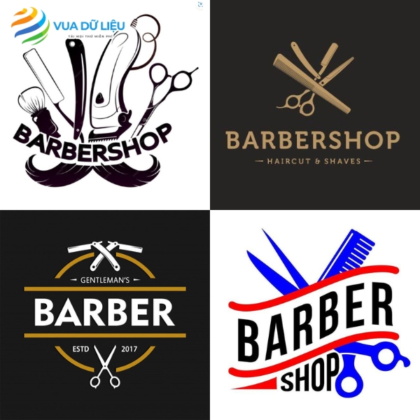 File Mẫu Logo Barber Shop Đẹp, Chuyên Nghiệp Download logo barber shop