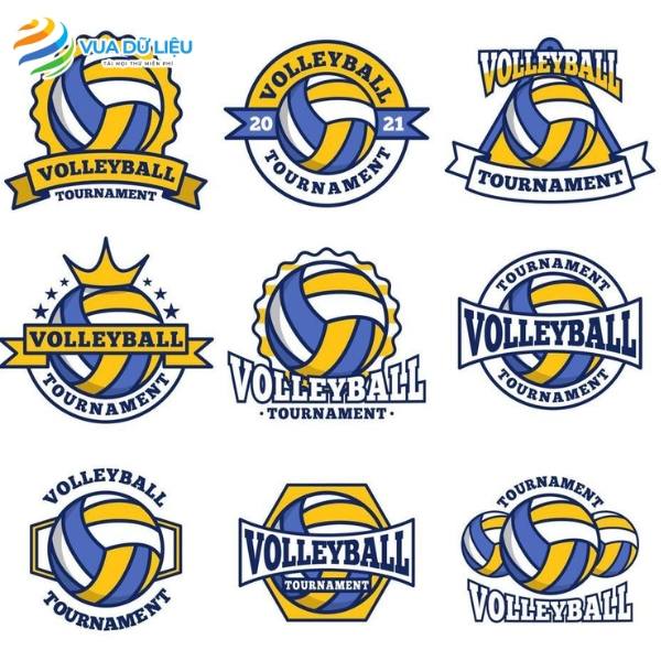 30+ Logo Bóng Chuyền Vector Độ Phân Giải Cao File logo quả bóng chuyền vector