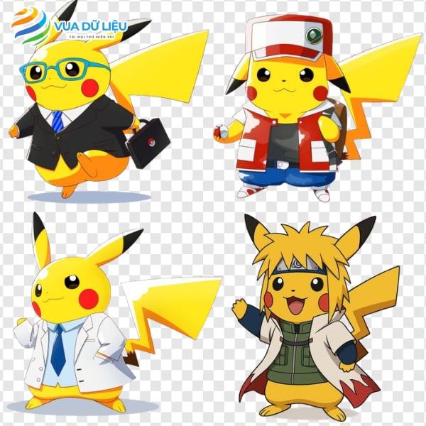 File Pikachu logo PNG tách nền