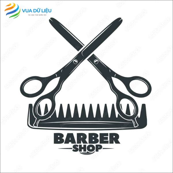 File Mẫu Logo Barber Shop Đẹp, Chuyên Nghiệp Link Tải logo vector barber shop