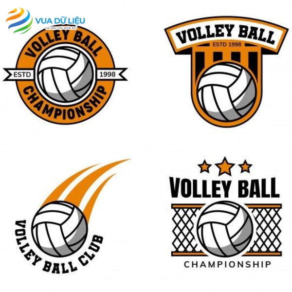 30+ Logo Bóng Chuyền Vector Độ Phân Giải Cao Logo ảnh bóng chuyền