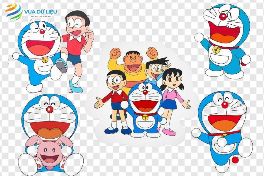 Logo avatar Doraemon vector