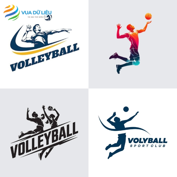 30+ Logo Bóng Chuyền Vector Độ Phân Giải Cao Logo bóng chuyền đẹp
