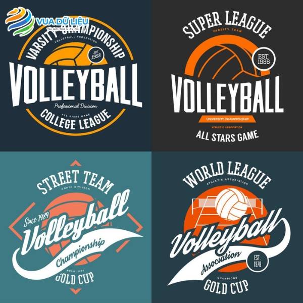 30+ Logo Bóng Chuyền Vector Độ Phân Giải Cao Logo bóng chuyền vector miễn phí