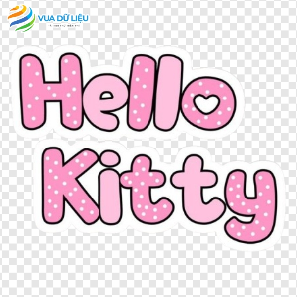 Logo hello kitty dễ thương