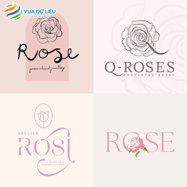 Logo hoa hồng miễn phí