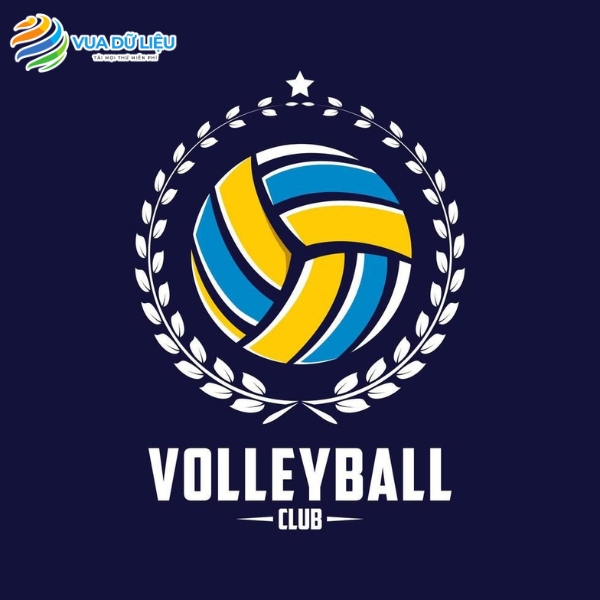 30+ Logo Bóng Chuyền Vector Độ Phân Giải Cao Logo quả bóng chuyền đẹp