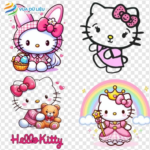 Mẫu hình ảnh hello kitty PNG