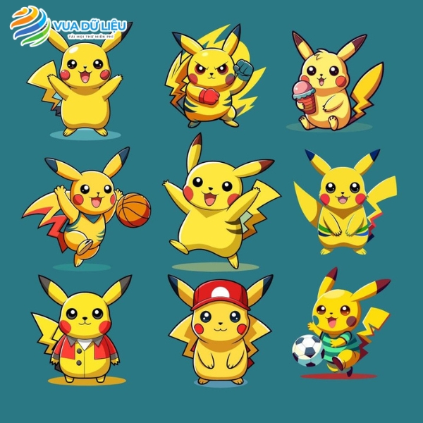 Tải vector logo pikachu