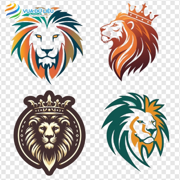 mau logo hinh con su tu dep