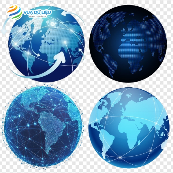 Tổng Hợp File Vector Quả Địa Cầu AI, EPS, SVG, PNG Sắc Nét qua dia cau vector tach nen